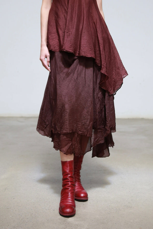 Marc Le Bihan 2500 Skirt French Handmade MLB-2500-AUBERGINE